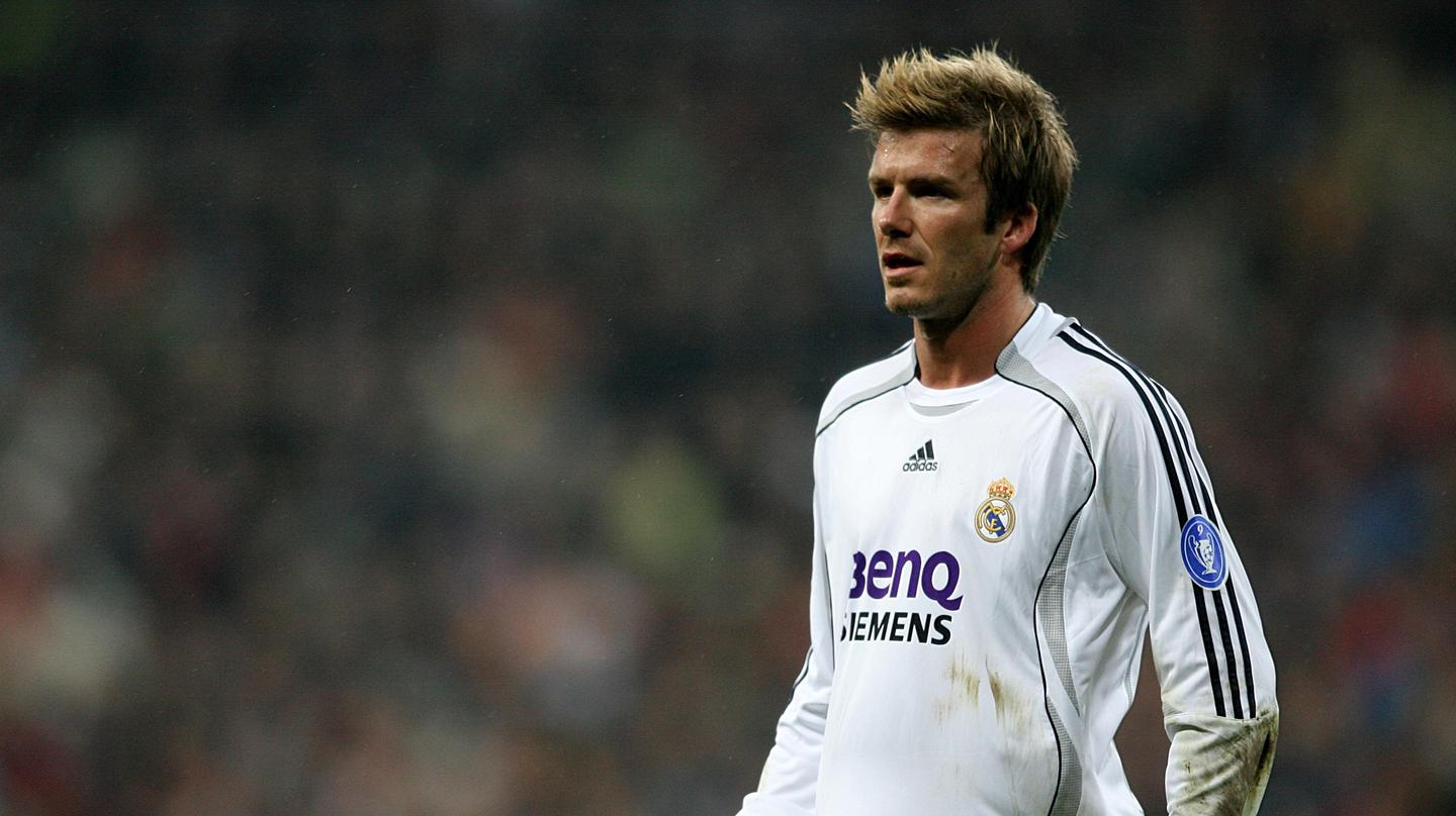 David Beckham trong màu áo Real Madrid