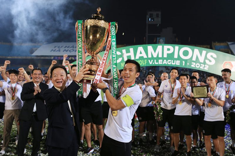 Lần gần nhất Hà Nội FC được nâng Cúp đã từ năm 2022.