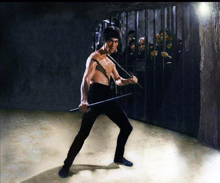 Lý Tiểu Long dùng võ Eskrima trong phim Enter the Dragon Lý Tiểu Long dùng võ gậy Eskrima