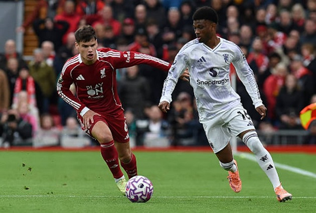 Amad Diallo thi đấu xuất sắc bên phía Man Utd tại Anfield
