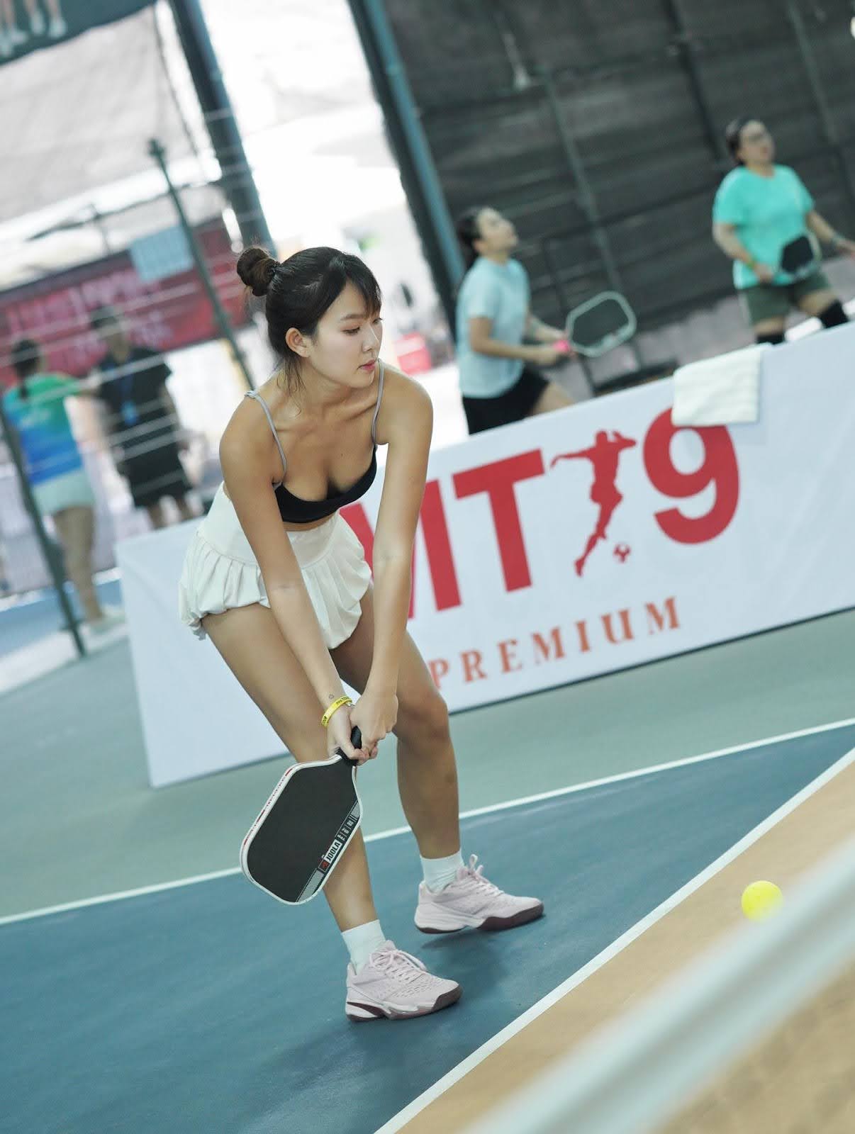 Hình ảnh viral trên sân pickleball của cô nàng