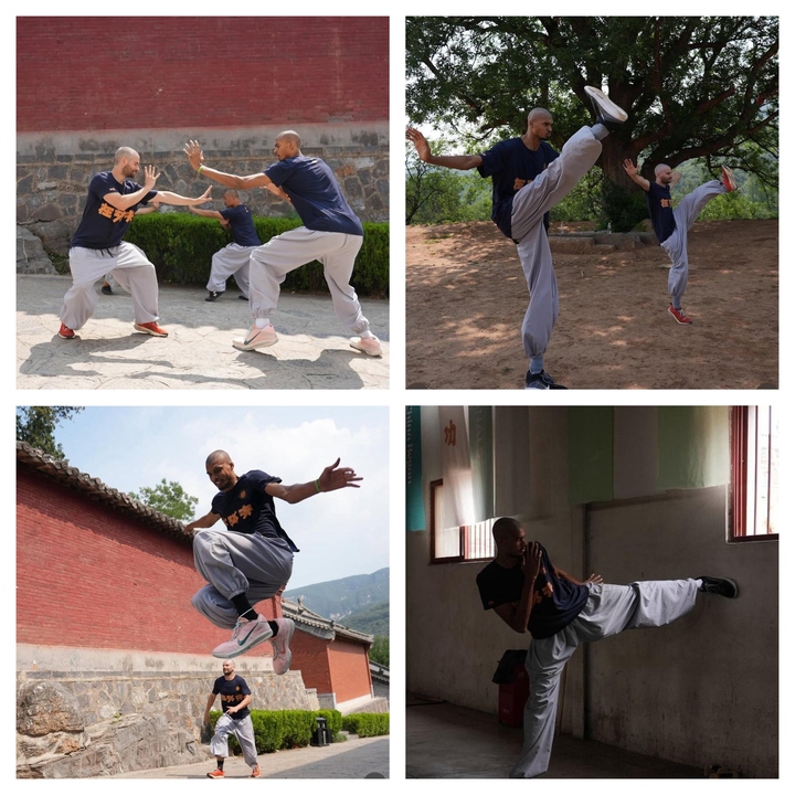 Wembanyama luyện tập kung fu Thiếu Lâm