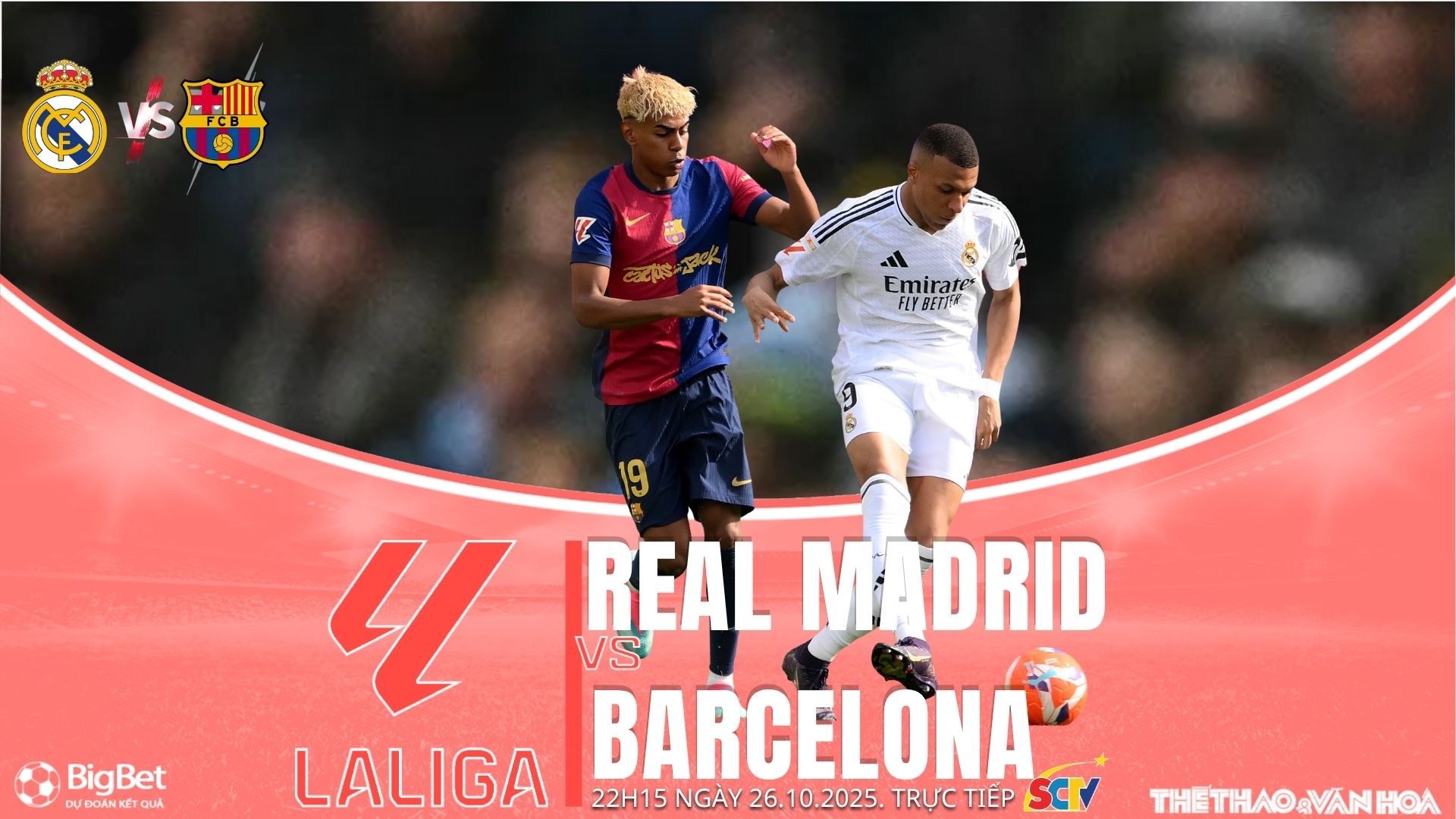 Nhận định, soi tỷ lệ Real Madrid vs Barcelona 22h15 ngày 26/10, vòng 10 La Liga - Ảnh 1. Real Madrid vs Barcelona