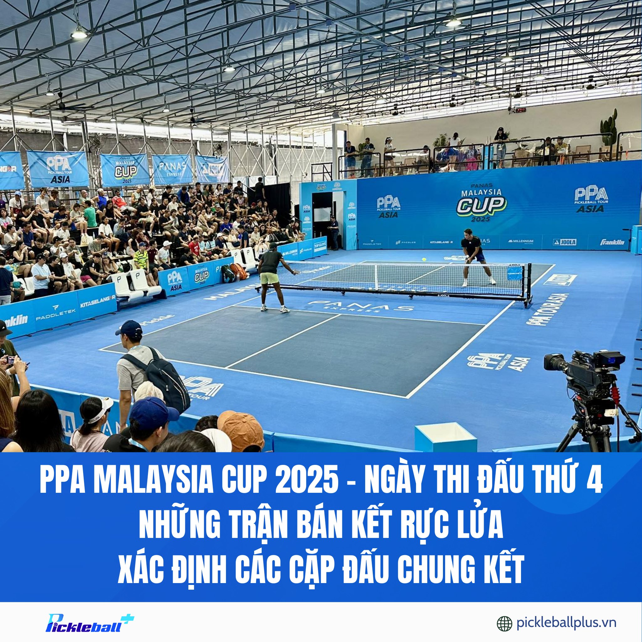 Pha bóng đôi nam nữ tại PPA Malaysia Cup