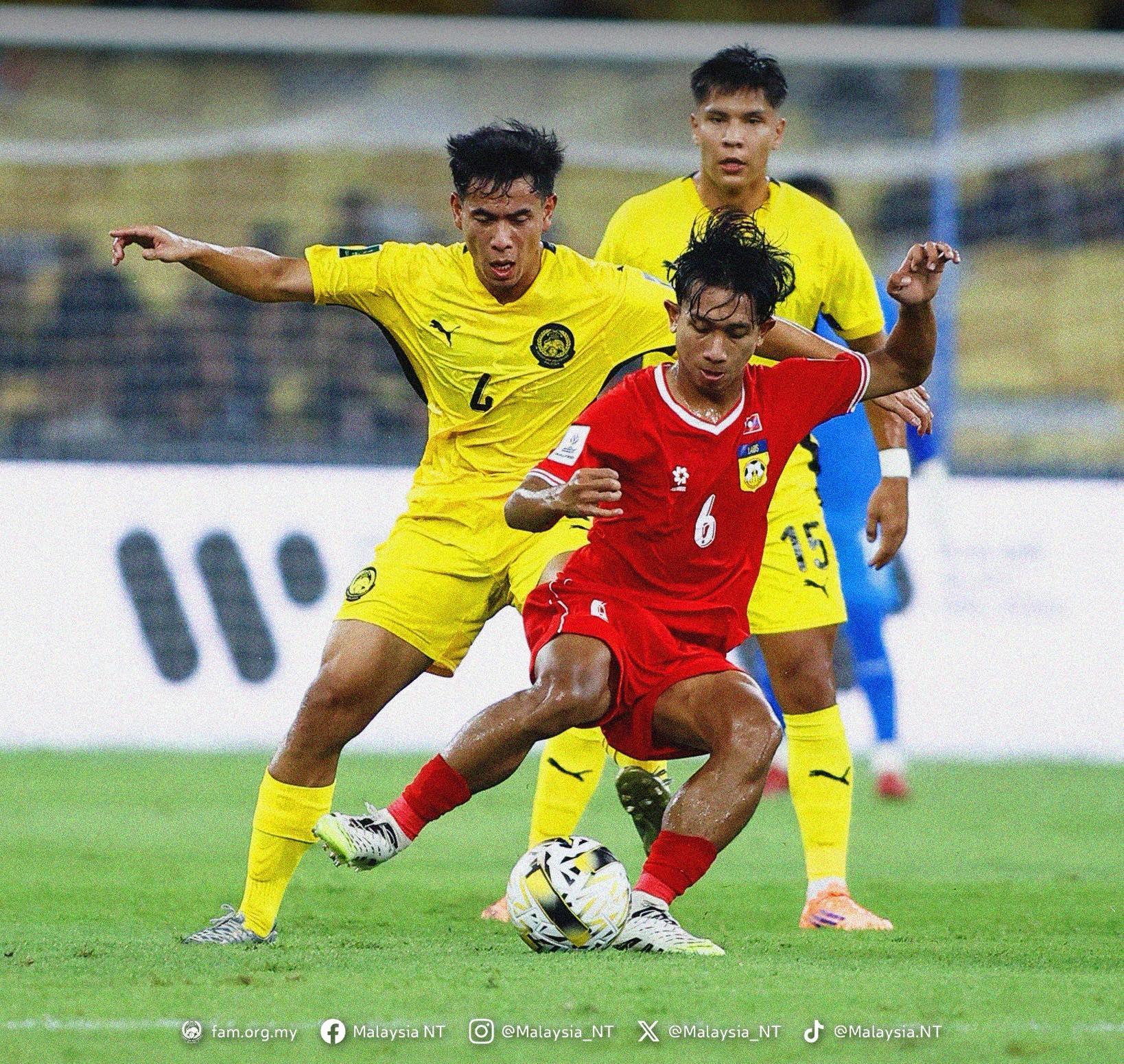 Malaysia tăng tốc mạnh mẽ ở hiệp 2 trước Lào