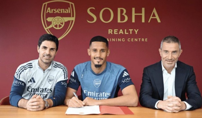 Saliba ký hợp đồng mới với Arsenal