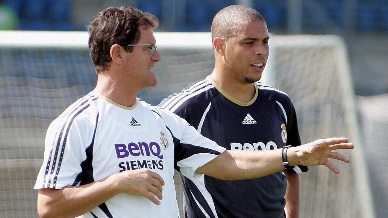 HLV Capello và Ronaldo khi còn ở Madrid