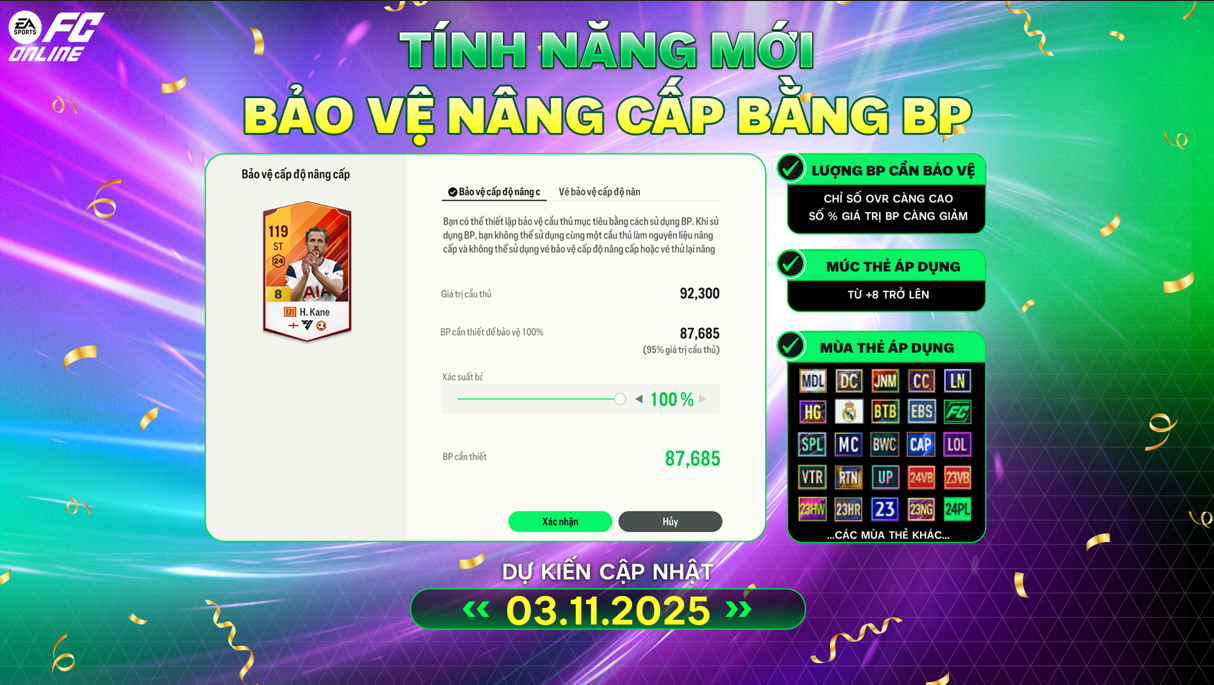 FC Online phá giới hạn nâng cấp thẻ, có luôn bảo hiểm cho game thủ- Ảnh 7. FC Online phá giới hạn nâng cấp thẻ, có luôn bảo hiểm cho game thủ- Ảnh 7.