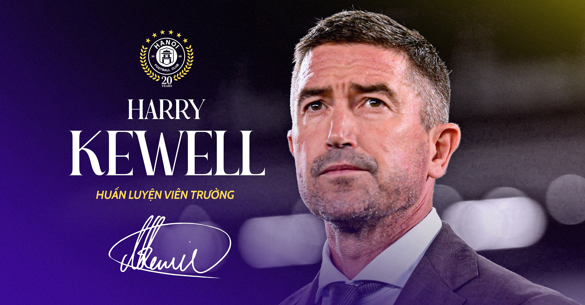 CLB Hà Nội gây sốc bổ nhiệm cựu danh thủ Harry Kewell làm huấn luyện viên trưởng
