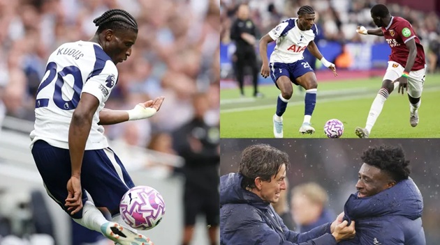 Mohammed Kudus trong màu áo Tottenham