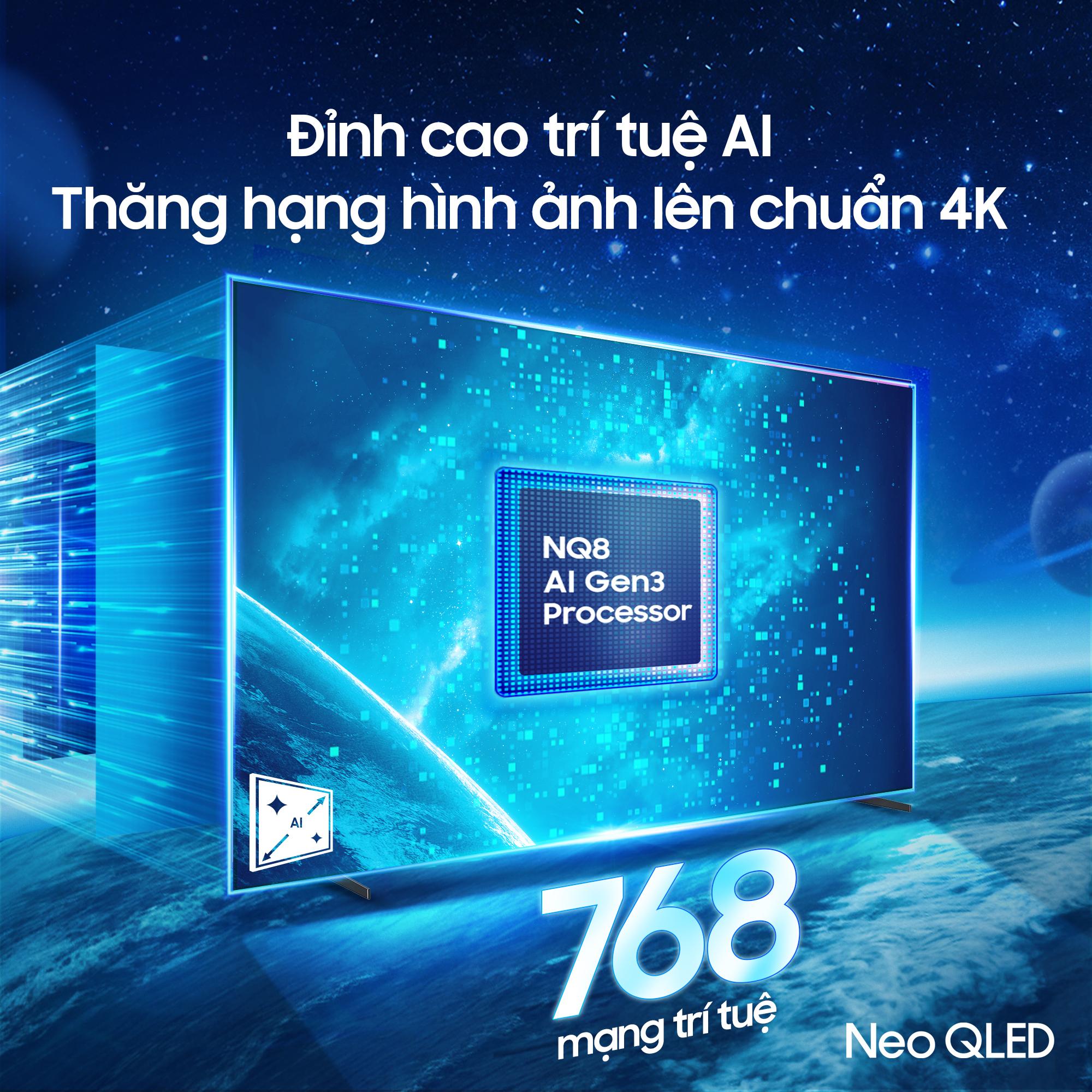 Bộ xử lý AI NQ8 thế hệ thứ 3 tối tân cho khả năng nâng cấp hình ảnh trận đấu sắc nét chuẩn 4K