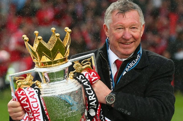 Sir Alex Ferguson cùng danh hiệu vô địch Ngoại hạng Anh