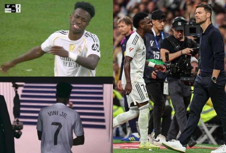 Vinicius đã phản ứng thế nào khiến HLV Alonso 'làm ngơ' không bắt tay? - Ảnh 3. Vinicius đã phản ứng thế nào khiến HLV Alonso 'làm ngơ' không bắt tay? - Ảnh 3.