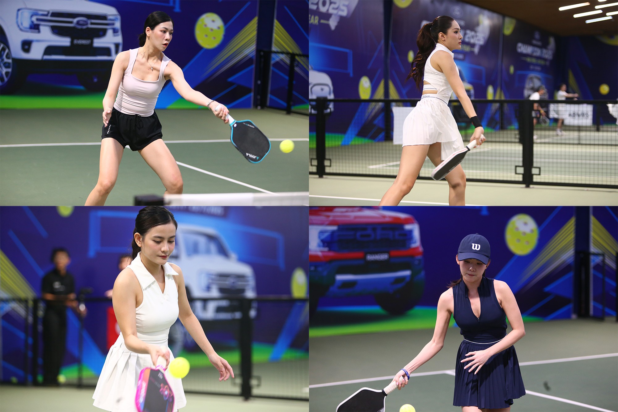 Đông đảo người đẹp góp mặt tạo nên sức hút lớn tại giải đấu. Dàn mỹ nhân hội tụ tạo nên không khí sôi động tại giải pickleball Champion 2025