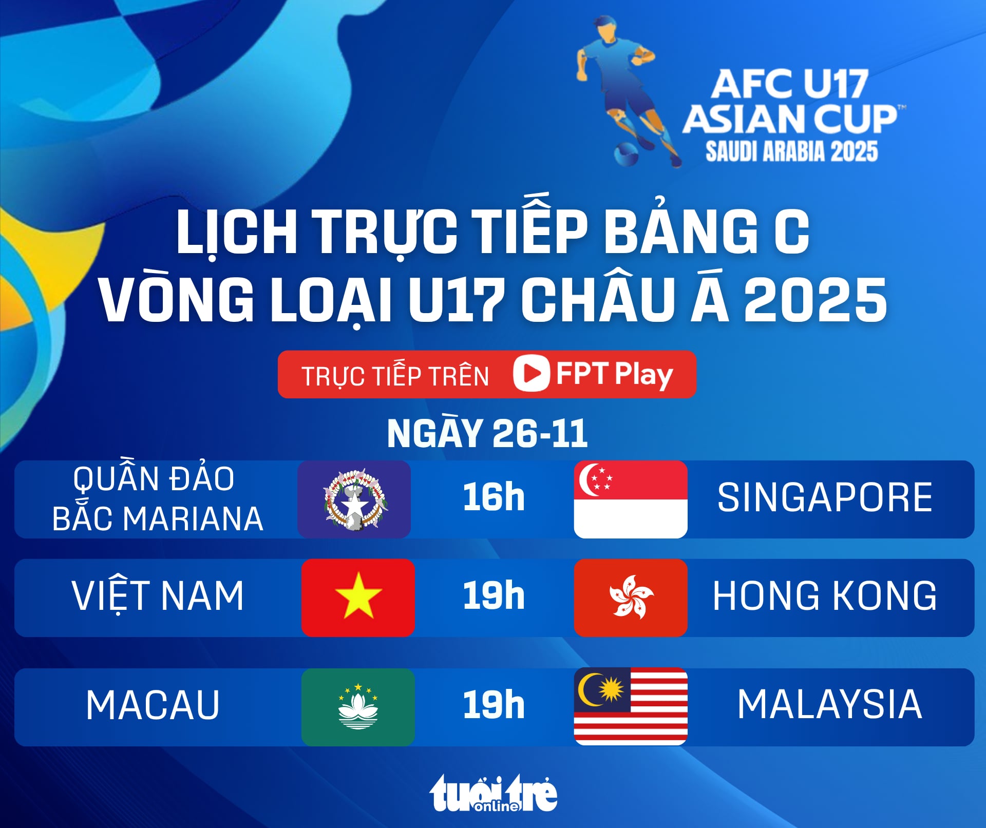 U17 Việt Nam thi đấu trận vòng loại U17 châu Á