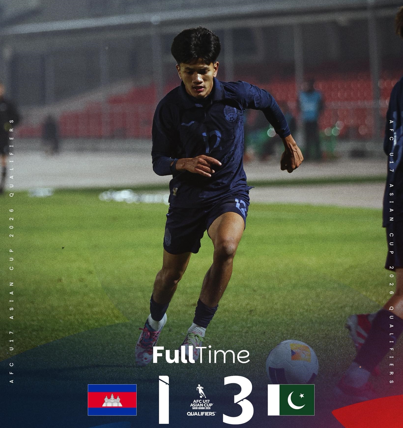 Khoảnh khắc trên sân sau bàn thua của U17 Campuchia