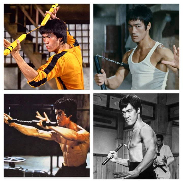Côn nhị khúc trong phim võ thuật của Lý Tiểu Long Côn nhị khúc trong phim võ thuật của Lý Tiểu Long