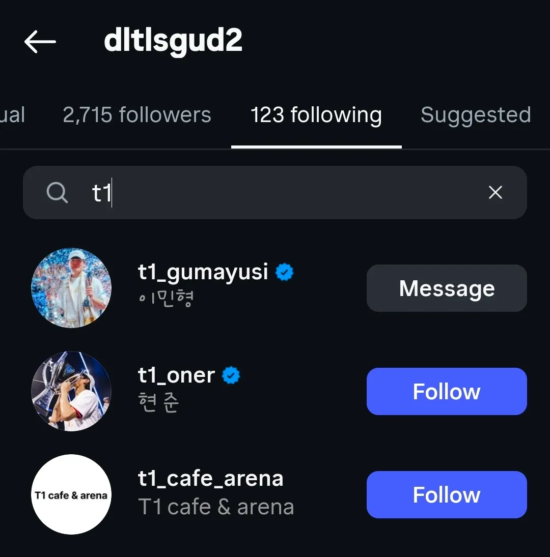 Một huyền thoại Esports khác cũng dứt tình với T1, CEO đội tuyển lại có phát biểu khó hiểu- Ảnh 1. INnoVation đã bỏ theo dõi T1.