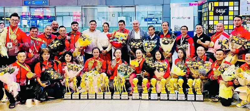 Đội tuyển thể hình Việt Nam đã về nước với các kết quả huy chương ở giải vô địch thế giới 2025