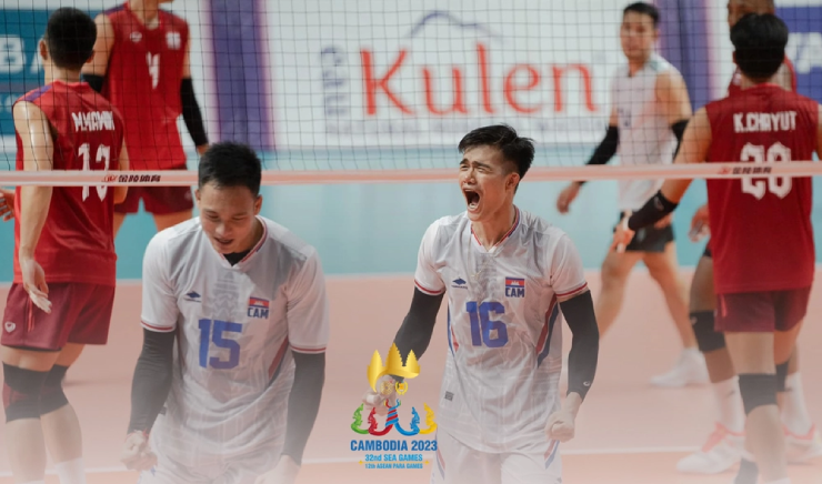 Bóng chuyền nam Campuchia đương kim á quân SEA Games