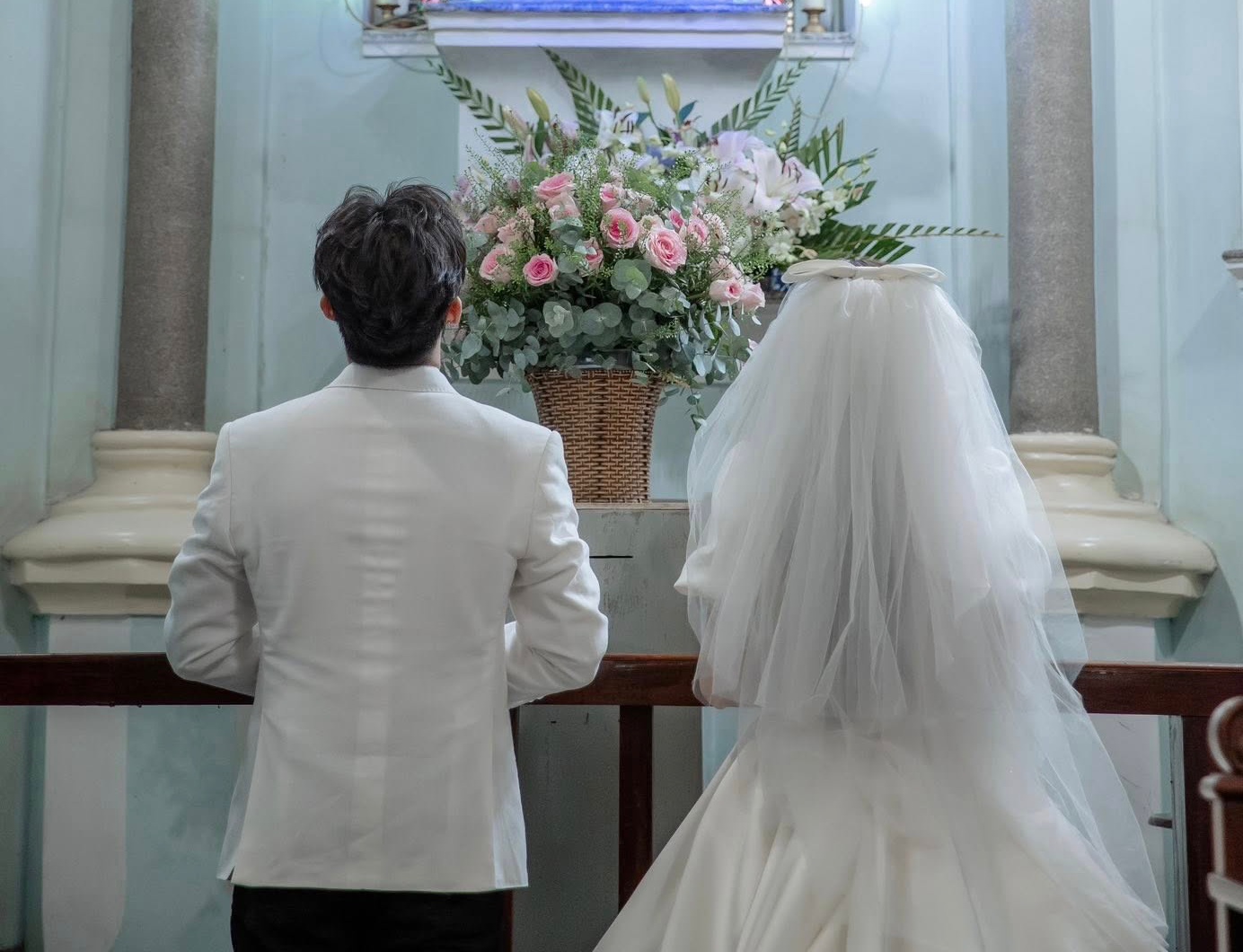 Puka - Gin Tuấn Kiệt chính thức công khai con gái- Ảnh 2. Bức ảnh công khai con cũng chính là nơi cả hai từng tổ chức thánh lễ hôn phối