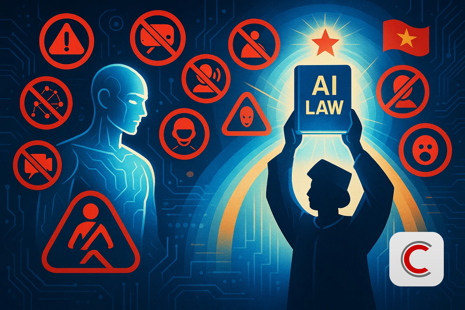 Sắp có luật về AI: 9 hành vi sẽ bị cấm tuyệt đối - Ảnh 1. Sắp có luật về AI - Ảnh minh họa
