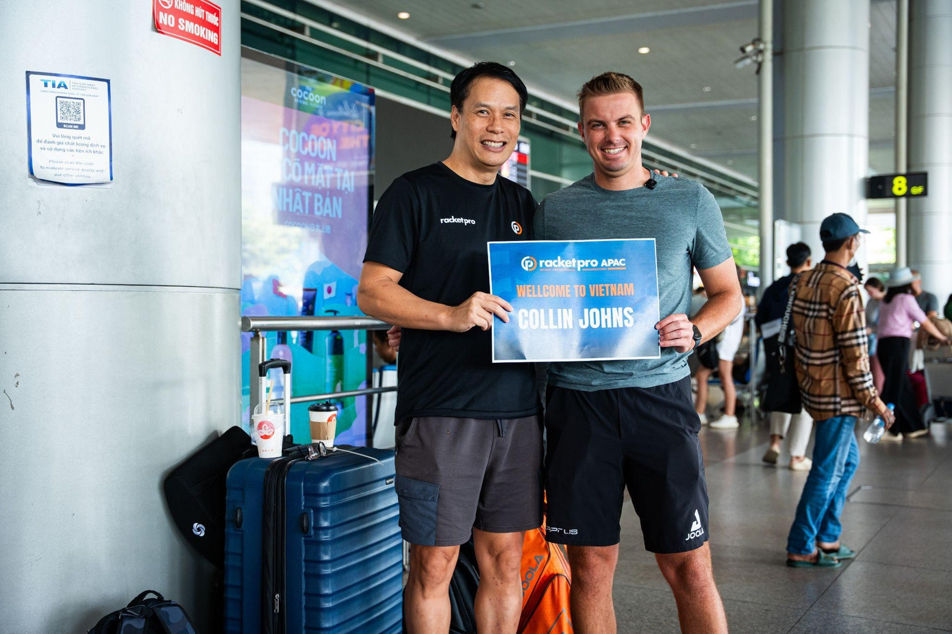 Collin Johns tại buổi lễ khai mạc chương trình đào tạo Collin Johns phát biểu tại TP.HCM