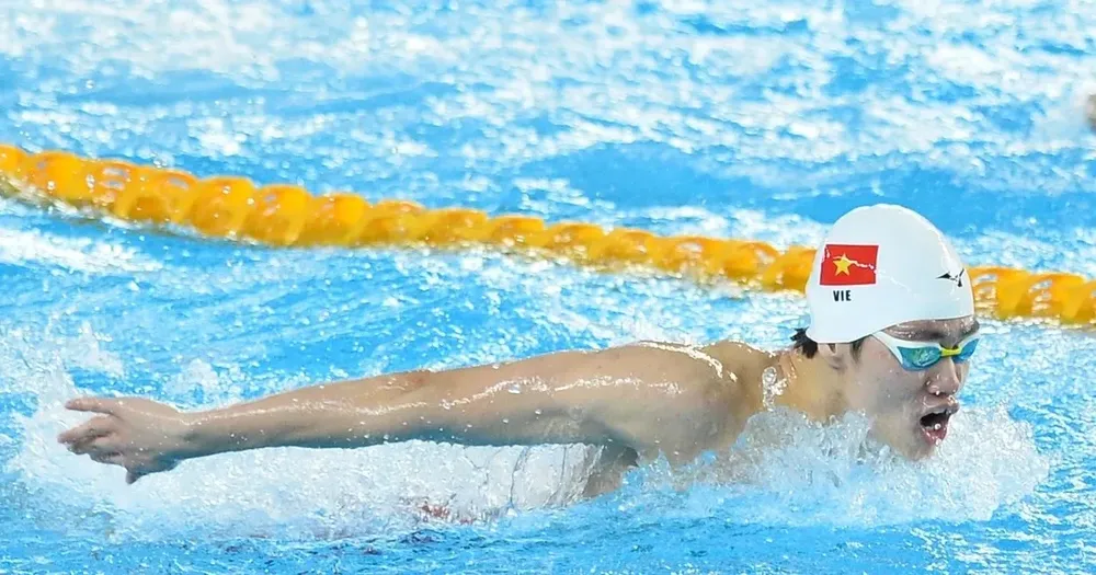 Các kình ngư Huy Hoàng, Hưng Nguyên và Thanh Bảo tập huấn nước ngoài trước thềm SEA Games 33- Ảnh 1. Trần Hưng Nguyên tập huấn tại Trung Quốc chuẩn bị SEA Games 33-2025