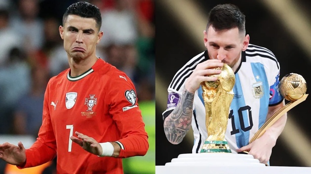 Messi có quan điểm trái ngược so với Ronaldo về World Cup. Messi có quan điểm trái ngược so với Ronaldo về World Cup.