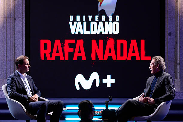 Nadal chia sẻ với Jorge Valdano trong chương trình Universo Valdano trên Movistar+. Nadal chia sẻ với Jorge Valdano trong chương trình Universo Valdano trên Movistar+.