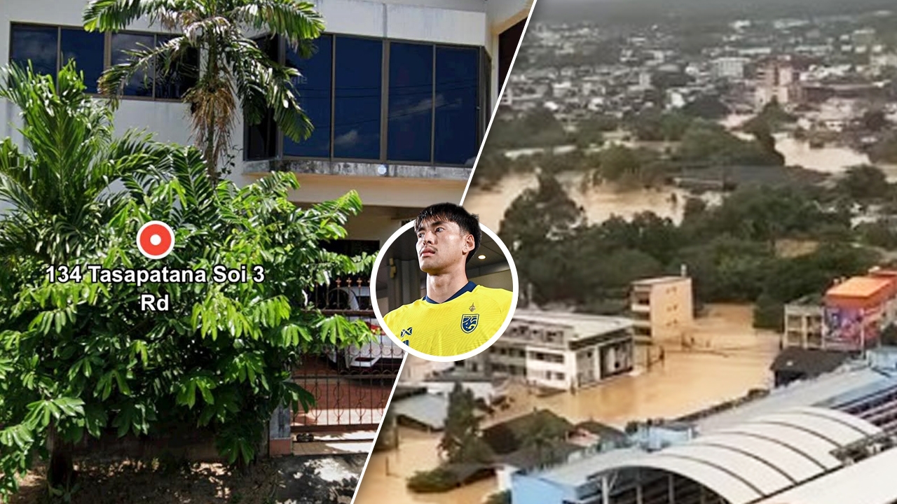 Nhiều địa điểm ở Songkhla đang chịu ảnh hưởng của lũ lụt