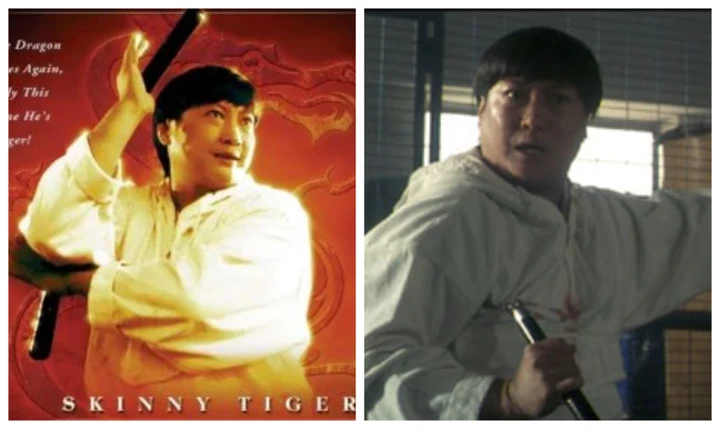Hồng Kim Bảo dùng côn nhị khúc trong phim Hổ gầy Rồng béo Hồng Kim Bảo dùng côn nhị khúc trong phim Hổ gầy Rồng béo