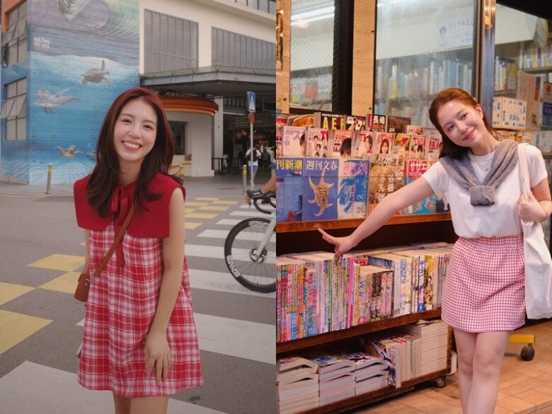 Cô nàng chăm mặc đồ kín đáo chỉ khoe đôi chân thon trong trang phục streetstyle.