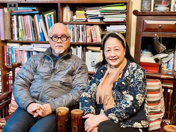 NSND Như Quỳnh và ông xã.