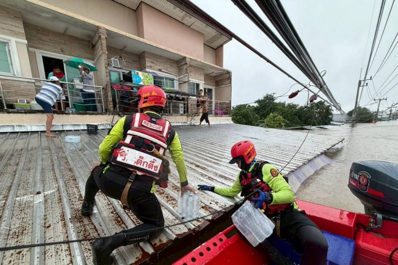 CHÍNH THỨC: Thái Lan dời cả 10 môn thi đấu của SEA Games 33 vì lũ, U22 Việt Nam lại phải ‘chuyển nhà’- Ảnh 2. Lũ lụt tại tỉnh Songkhla