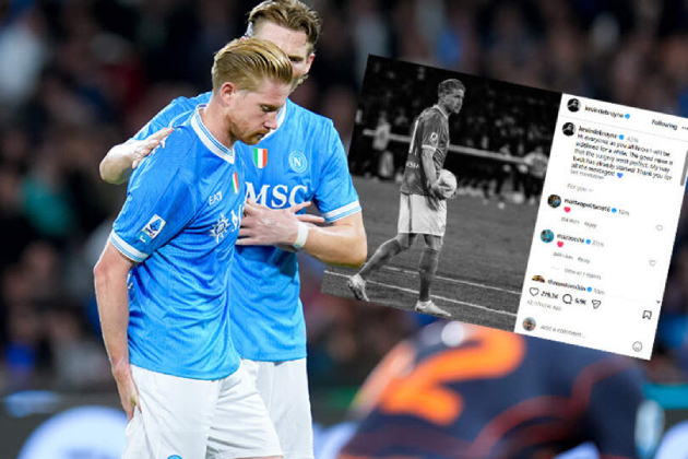 Kevin De Bruyne sau ca phẫu thuật Kevin De Bruyne sau phẫu thuật tại Napoli