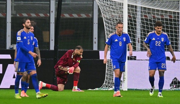 Tuyển Ý chịu ảnh hưởng từ thất bại thực tế trên sân