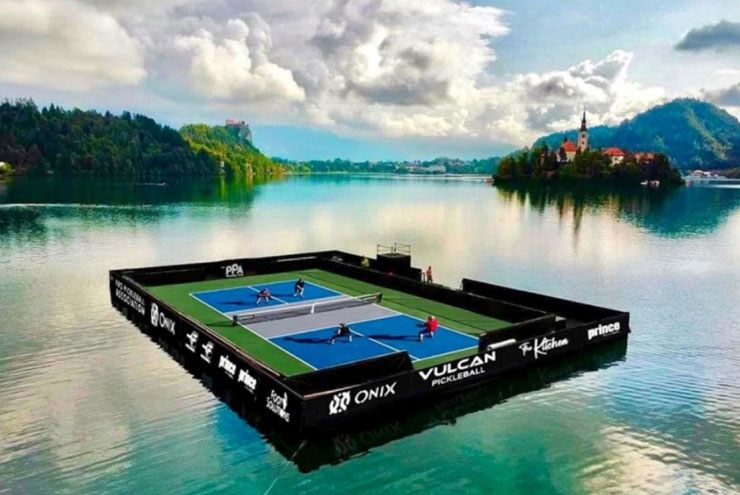 Sân tập pickleball của Luka Doncic trên hồ Bled ở Slovenia
