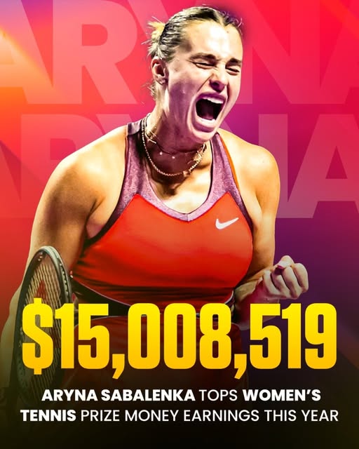 Sabalenka lập kỷ lục tiền thưởng một mùa giải - Ảnh 1. Sabalenka lập kỷ lục tiền thưởng một mùa giải - Ảnh 1.