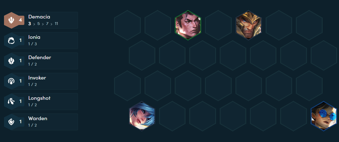 ĐTCL mùa 16: Leo rank đầu mùa với đội hình Demacia công thủ toàn diện- Ảnh 2. Giai đoạn đầu trận.