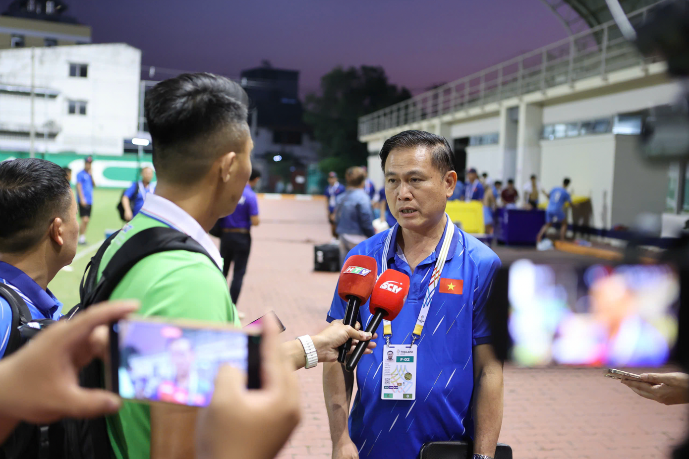 Phó Chủ tịch VFF Trần Anh Tú cùng U22 Việt Nam chuẩn bị cho SEA Games 33