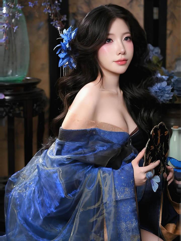 Ling thể hiện bản thân qua từng bức ảnh đầy tự tin