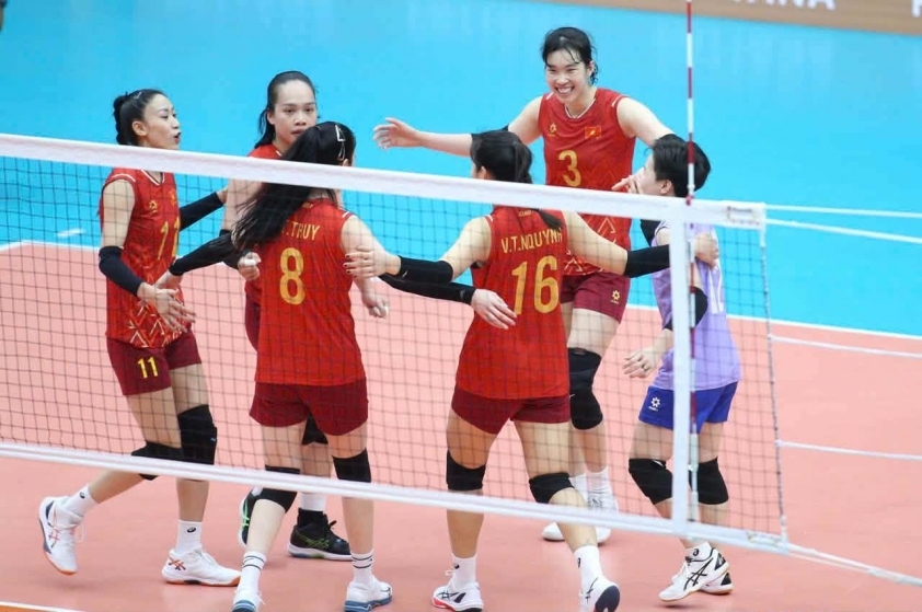 Phút thi đấu tập trung của tuyển bóng chuyền nữ Việt Nam Cầu thủ tuyển nữ Việt Nam tập trung thi đấu