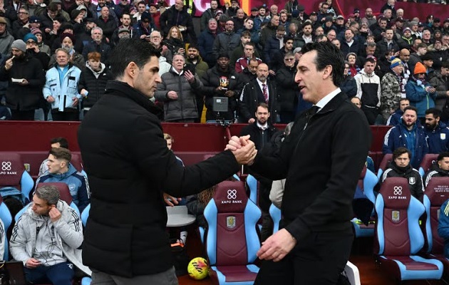 Emery thêm một lần có chiến thắng trước Arteta. Emery chiến thắng trước Arsenal