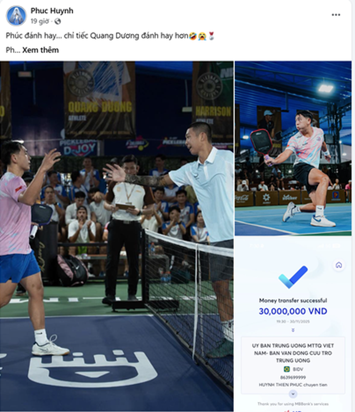 Phúc Huỳnh thi đấu tại giải Indian Pickleball League