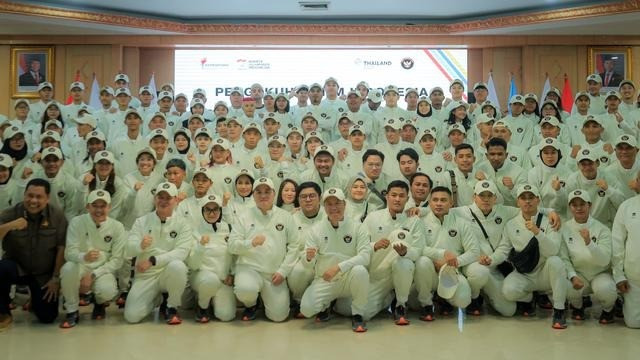 Tổng thống Indonesia Prabowo Subianto tiếp đoàn thể thao SEA Games Tổng thống Indonesia gặp mặt vận động viên SEA Games