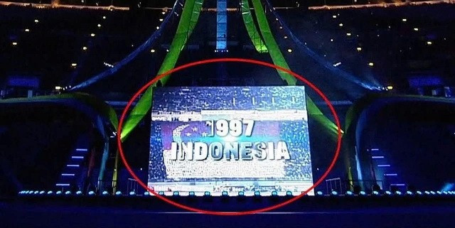 Màn hình hiển thị sai quốc kỳ Indonesia