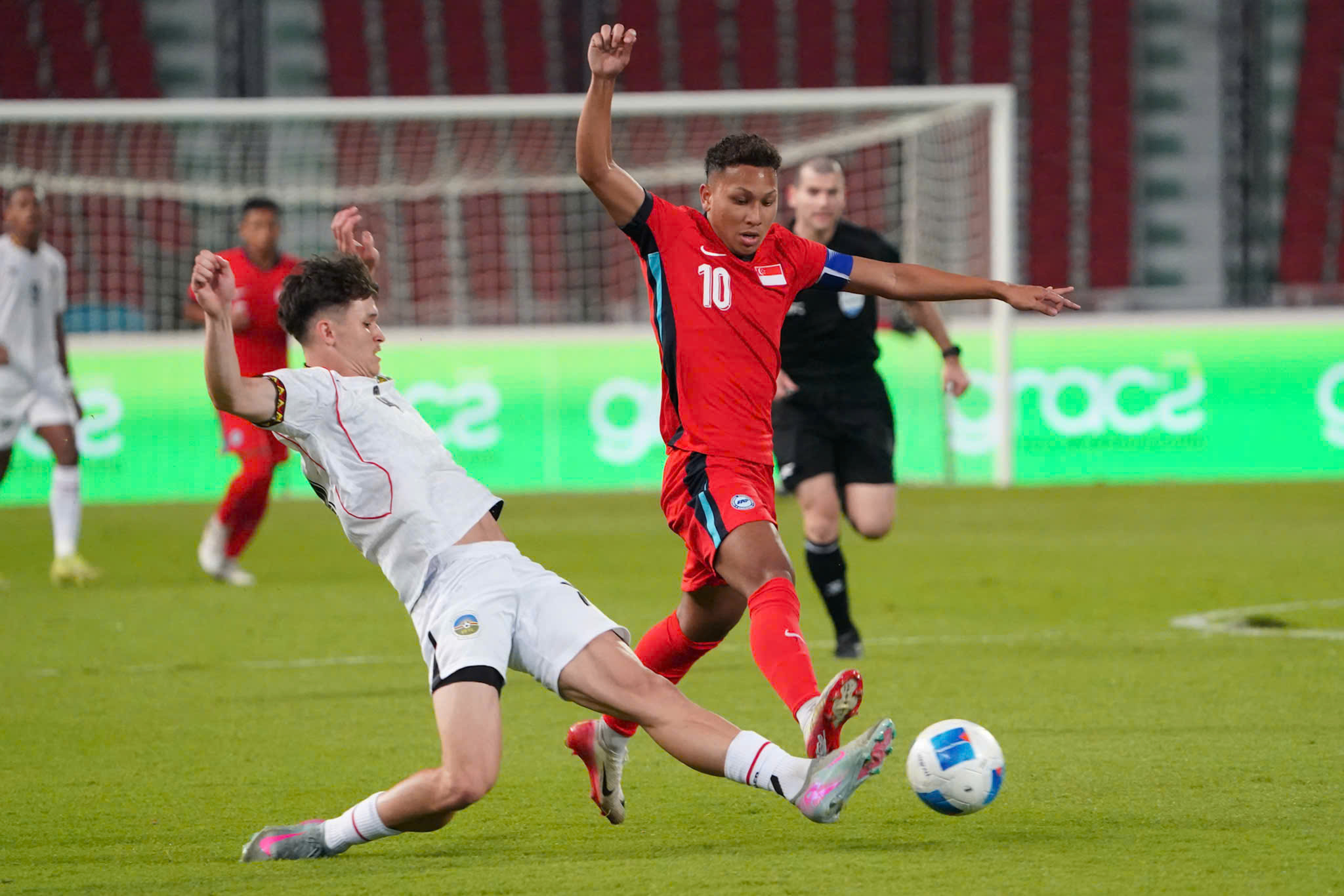 Cú sốc lớn ở SEA Games 33: U22 Timor Leste quật ngã Singapore - Ảnh 2. U22 Singapore thất vọng sau trận thua