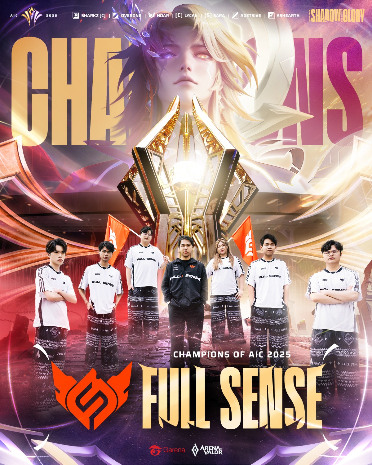 Full Sense là nhà vô địch mới của AIC 2025 Full Sense vô địch AIC 2025