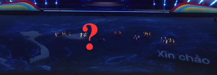 Bản đồ Việt Nam do Ban tổ chức SEA Games 33 đăng tải nhưng thiếu quần đảo Hoàng Sa và Trường Sa Bản đồ Việt Nam thiếu quần đảo Hoàng Sa và Trường Sa tại lễ khai mạc SEA Games 33